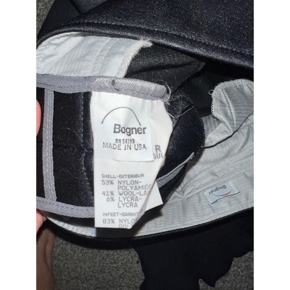 Bogner Stirrup Ski Pant Sz 8r High Rise Black minimalist monochrome - Picture 4 of 7